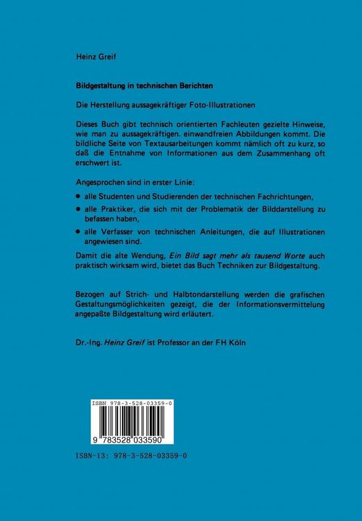 Produktbild: Bildgestaltung in technischen Berichten