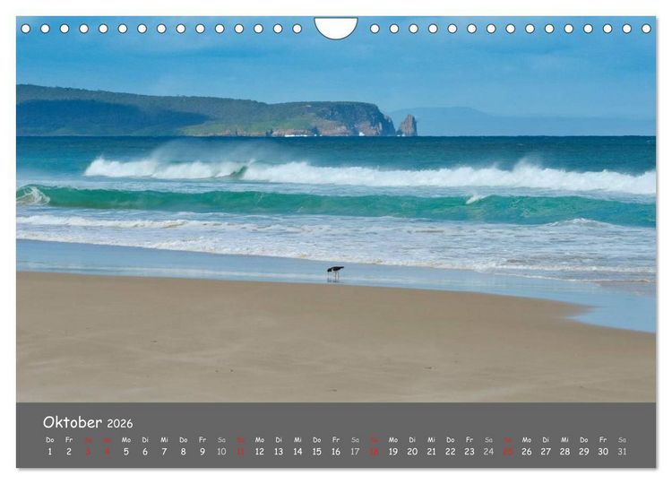 Produktbild: Naturlandschaften Tasmaniens (Wandkalender 2026 DIN A4 quer), CALVENDO Monatskalender