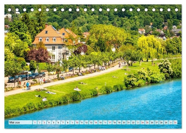 Produktbild: Romantisches Heidelberg &ndash; 12 Traummotive voller Magie und Geschichte (Tischkalender 2026 DIN A5 quer), CALVENDO Monatskalender