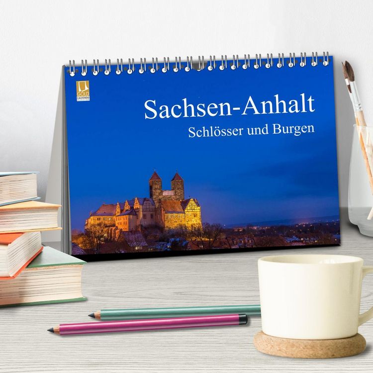 Produktbild: Sachsen-Anhalt - Schl&ouml;sser und Burgen (Tischkalender 2026 DIN A5 quer), CALVENDO Monatskalender