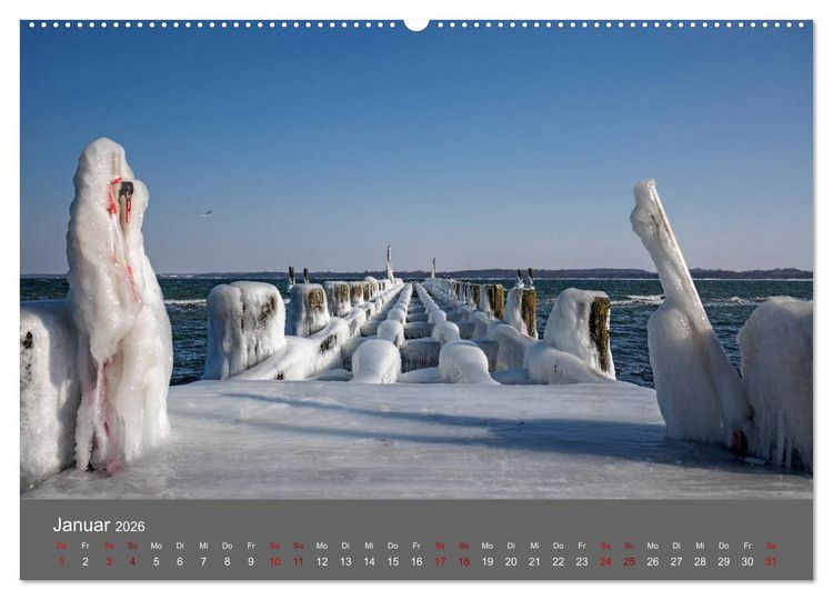 Produktbild: L&uuml;becker Bucht - Travem&uuml;nde - Niendorf - Timmendorf (Wandkalender 2026 DIN A2 quer), CALVENDO Monatskalender