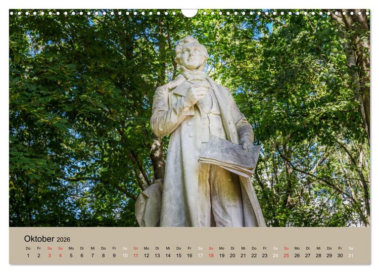 Produktbild: Gro&szlig;er Tiergarten Berlin - Von Dichtern und Komponisten (Wandkalender 2026 DIN A3 quer), CALVENDO Monatskalender