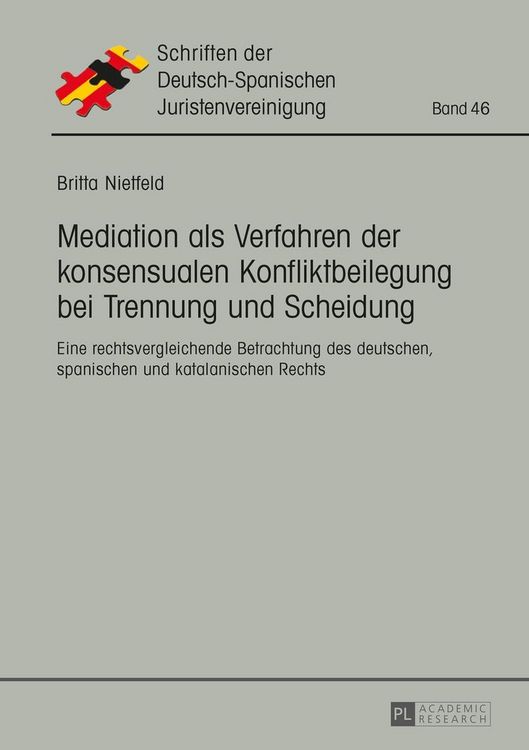 Produktbild: Mediation als Verfahren der konsensualen Konfliktbeilegung bei Trennung und Scheidung