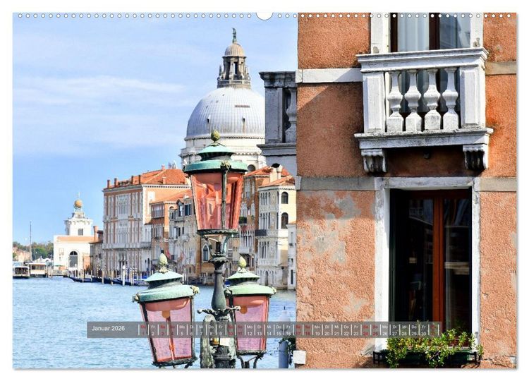 Produktbild: Sehnsuchtsort Venedig 2026 (Wandkalender 2026 DIN A2 quer), CALVENDO Monatskalender