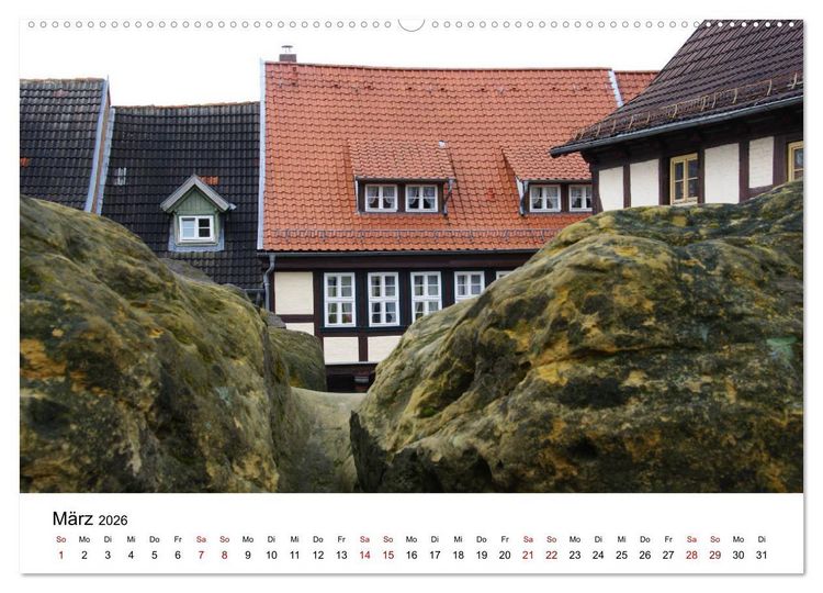 Produktbild: Weltkulturerbe Quedlinburg (Wandkalender 2026 DIN A2 quer), CALVENDO Monatskalender