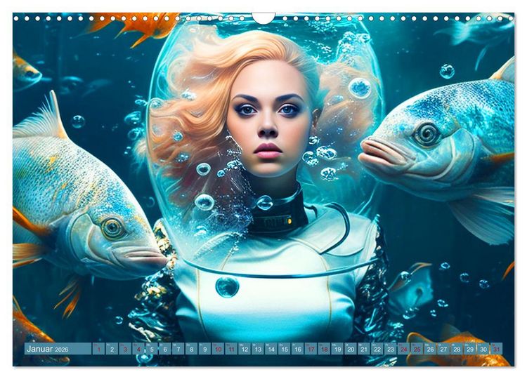 Produktbild: Unterwasser Experiment (Wandkalender 2026 DIN A3 quer), CALVENDO Monatskalender