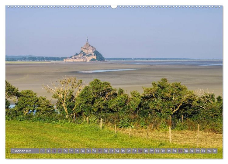 Produktbild: Le Mont-Saint-Michel - Sagenumwobener Klosterberg im Watt (Wandkalender 2026 DIN A2 quer), CALVENDO Monatskalender