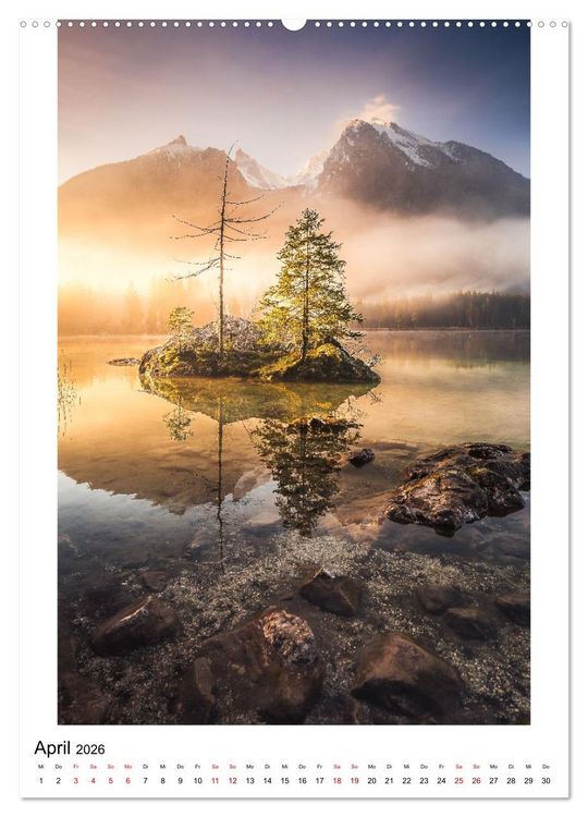 Produktbild: Alpenblicke - Ein Jahr in den Alpen (Wandkalender 2026 DIN A2 hoch), CALVENDO Monatskalender