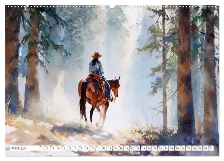 Produktbild: Western Horizonte (Wandkalender 2027 DIN A2 quer), CALVENDO Monatskalender