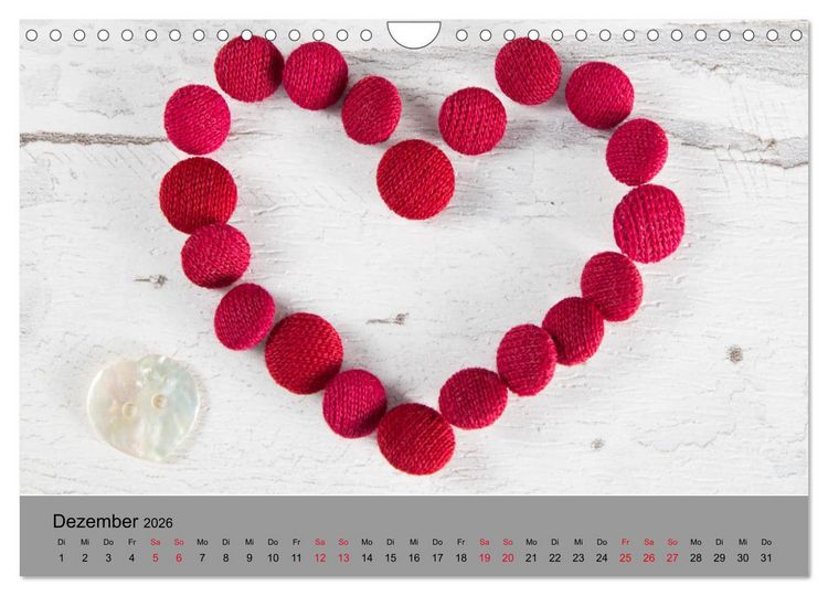 Produktbild: Die Art der Kn&ouml;pfe (Wandkalender 2026 DIN A4 quer), CALVENDO Monatskalender