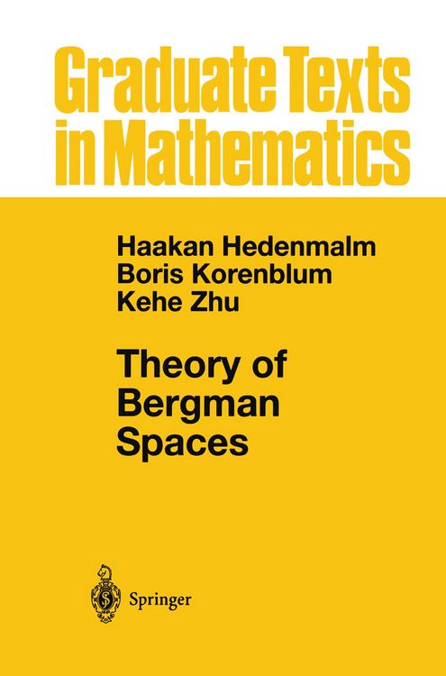 Produktbild: Theory of Bergman Spaces