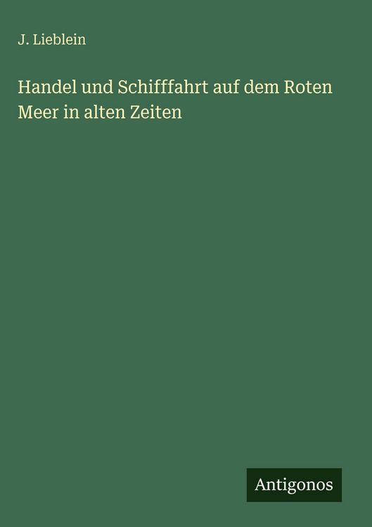 Produktbild: Handel und Schifffahrt auf dem Roten Meer in alten Zeiten