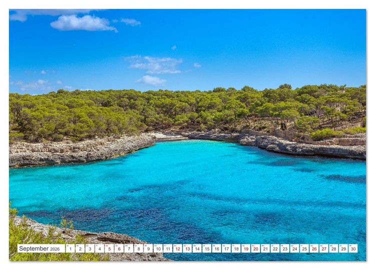 Produktbild: Mallorca - Traumhafte Buchten (Wandkalender 2026 DIN A3 quer), CALVENDO Monatskalender