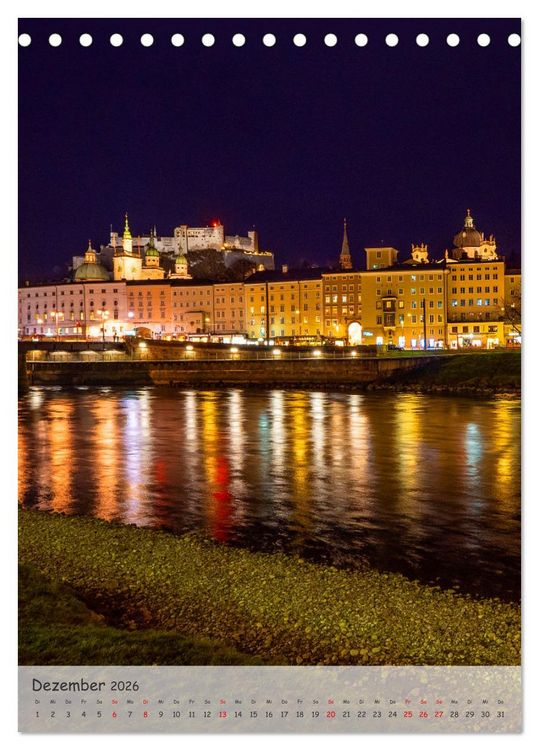 Produktbild: Kulturstadt Salzburg (Tischkalender 2026 DIN A5 hoch), CALVENDO Monatskalender
