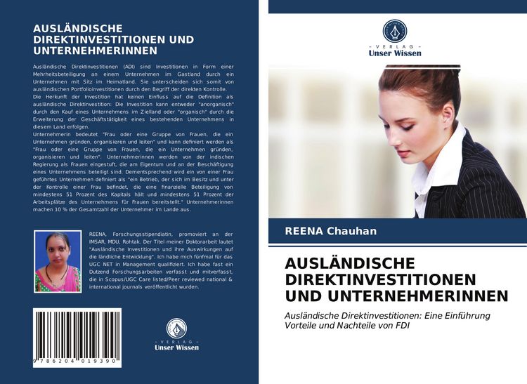 Produktbild: Ausl&auml;ndische Direktinvestitionen und Unternehmerinnen