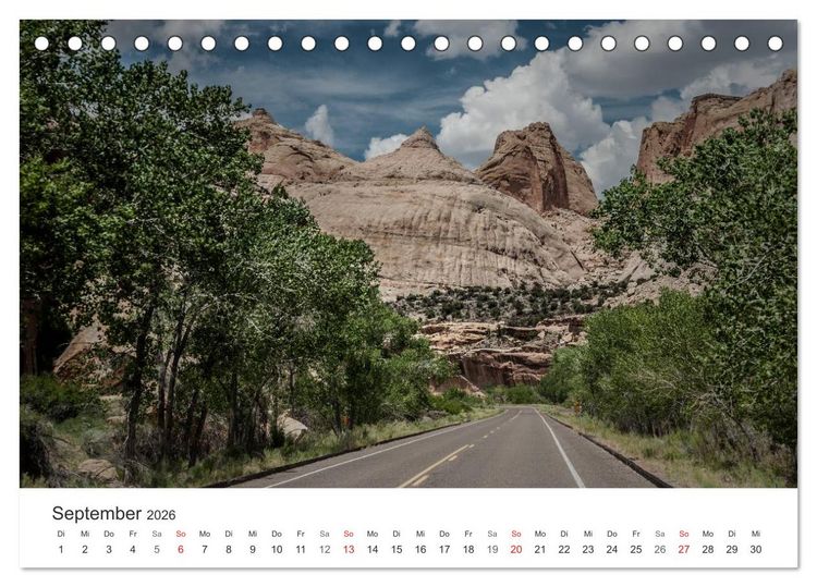 Produktbild: USA Roads (Tischkalender 2026 DIN A5 quer), CALVENDO Monatskalender