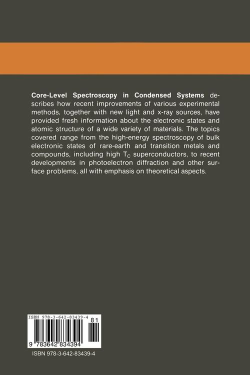 Produktbild: Core-Level Spectroscopy in Condensed Systems