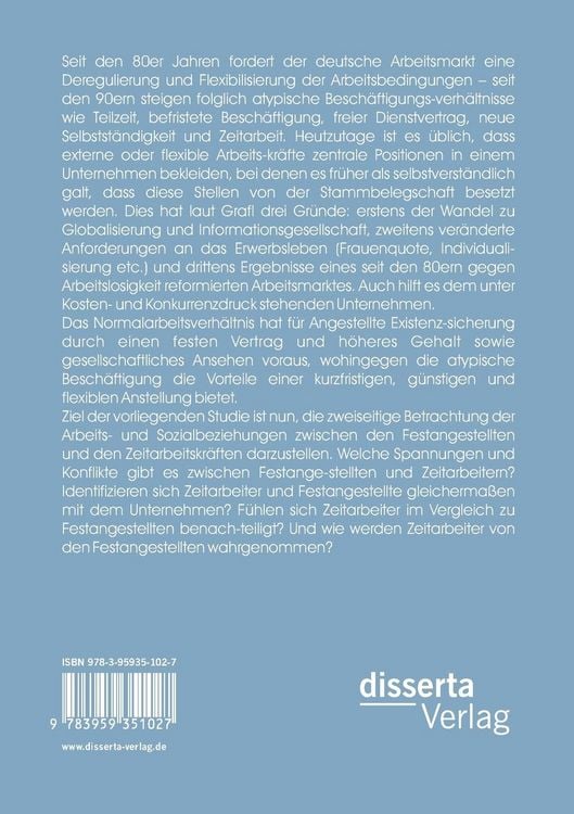 Produktbild: Arbeits- und Sozialbeziehungen zwischen Zeitarbeitern und Festangestellten