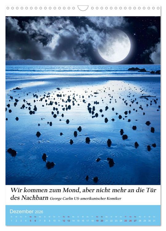 Produktbild: Die Farben blau (Wandkalender 2026 DIN A3 hoch), CALVENDO Monatskalender