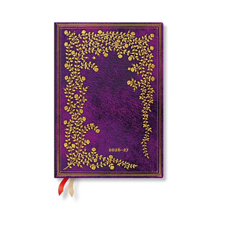 Produktbild: 2027 New York Rose MIDI Horizontal Softcover 18-Month Weekly Planner, 224pg, 80gsm by Paperblanks (Gilded Age)