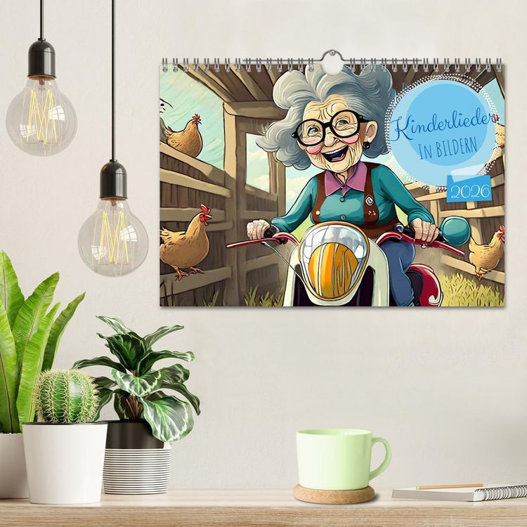 Produktbild: Kinderlieder - In Bildern (Wandkalender 2026 DIN A4 quer), CALVENDO Monatskalender