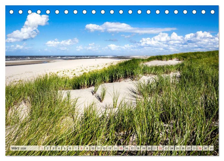 Produktbild: NORDERNEY Bezaubernde Nordseeinsel (Tischkalender 2026 DIN A5 quer), CALVENDO Monatskalender