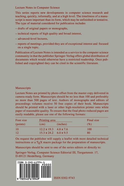 Produktbild: SOFSEM '96: Theory and Practice of Informatics