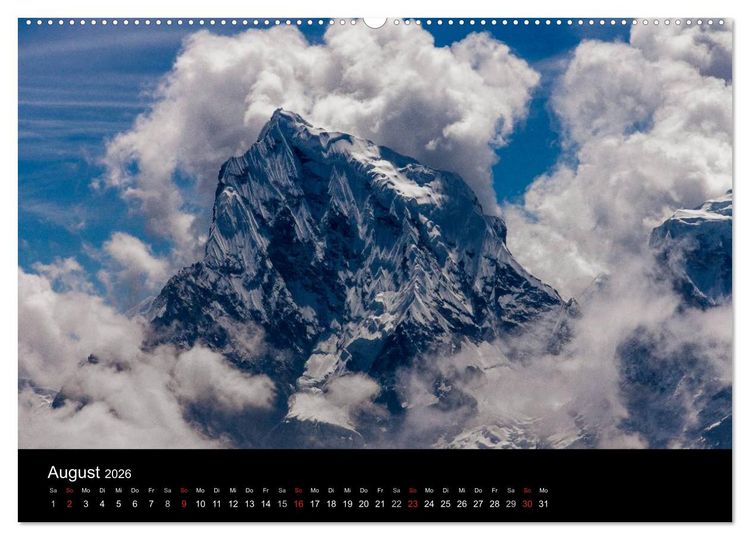 Produktbild: Everest-Nationalpark (hochwertiger Premium Wandkalender 2026 DIN A2 quer), Kunstdruck in Hochglanz