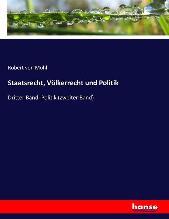 Produktbild: Staatsrecht, V&ouml;lkerrecht und Politik