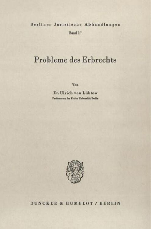 Produktbild: Probleme des Erbrechts.