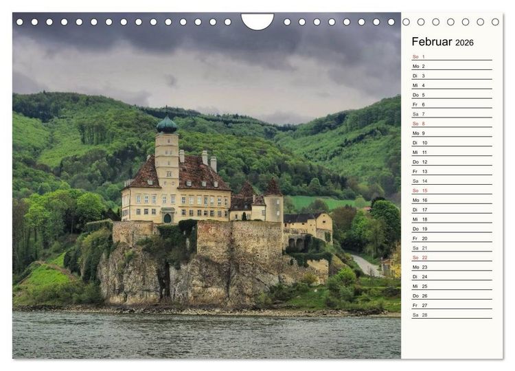 Produktbild: Die Wachau - An der Donau zwischen Melk und Krems (Wandkalender 2026 DIN A4 quer), CALVENDO Monatskalender