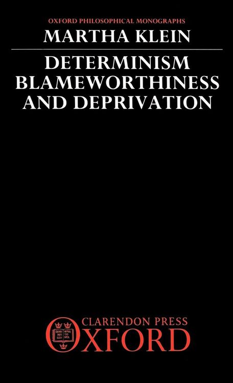 Produktbild: Determinism, Blameworthiness, and Deprivation