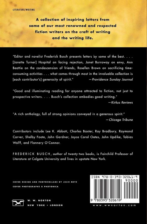 Produktbild: Letters to a Fiction Writer