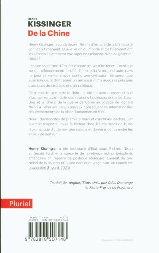 Produktbild: De la Chine : deux mille ans d'histoire pour comprendre l'avenir