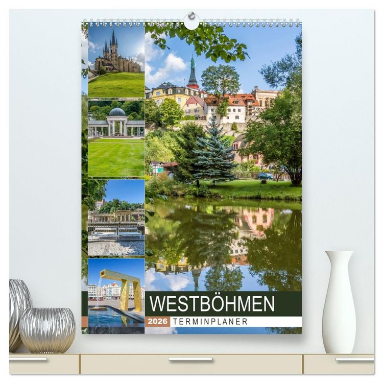 Produktbild: WESTB&Ouml;HMEN Terminplaner (hochwertiger Premium Wandkalender 2026 DIN A2 hoch), Kunstdruck in Hochglanz