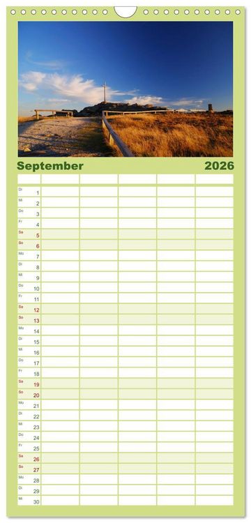 Produktbild: Familienplaner 2026 - Bayerischer Wald - der Osten Bayerns mit 5 Spalten (Wandkalender, 21 x 45 cm) CALVENDO