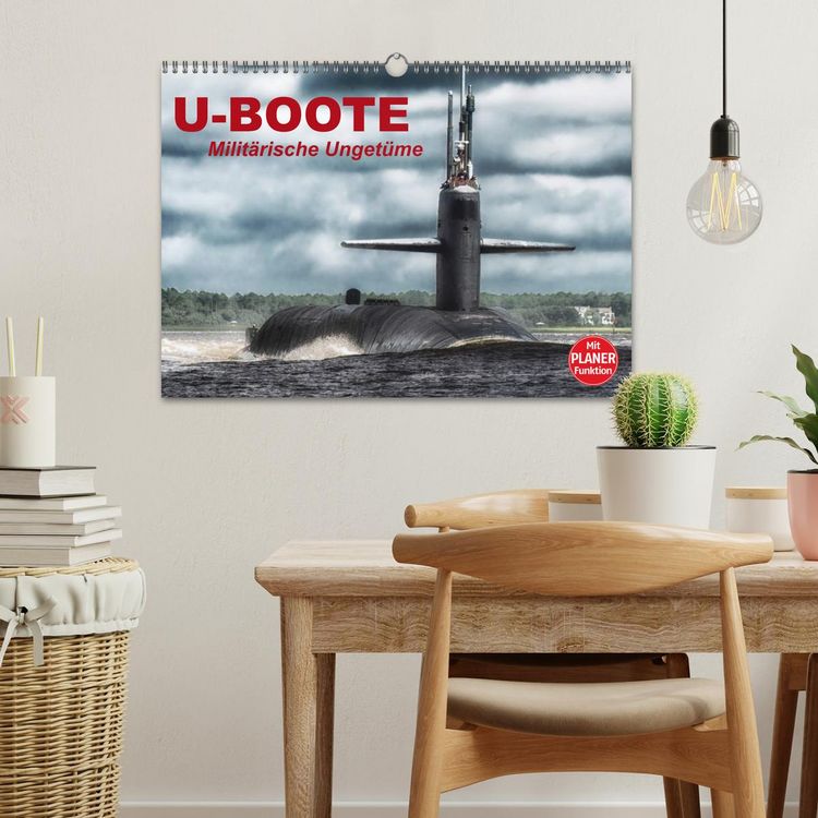Produktbild: U-Boote. Milit&auml;rische Unget&uuml;me (Wandkalender 2026 DIN A3 quer), CALVENDO Monatskalender