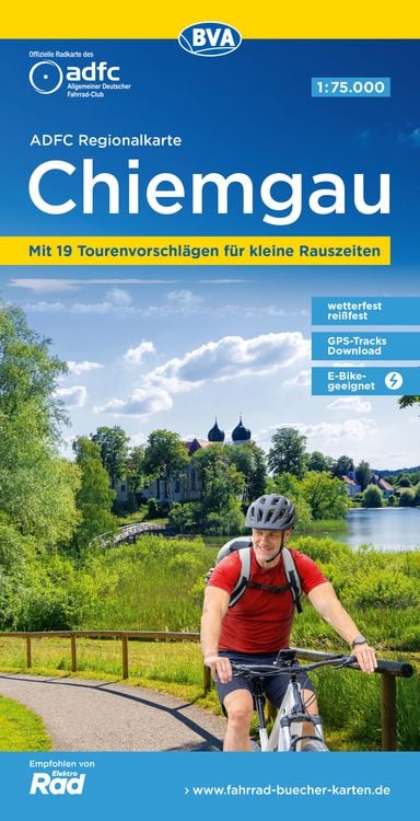 Bild vom Artikel ADFC-Regionalkarte Chiemgau 1:75.000, mit Tagestourenvorschlägen, reiß- und wetterfest, E-Bike-geeignet, GPS-Tracks Download vom Autor Allgemeiner Deutscher Fahrrad-Club e.V. (ADFC)