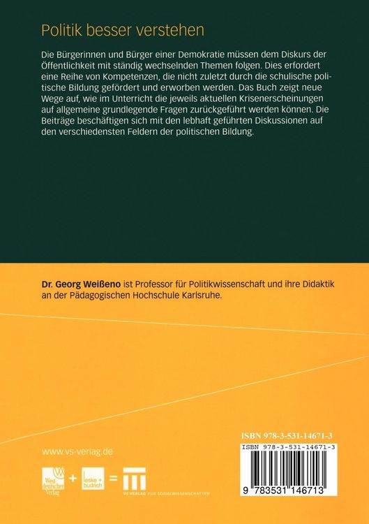Produktbild: Politik besser verstehen