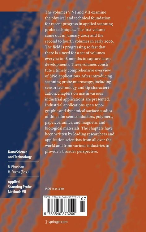 Produktbild: Applied Scanning Probe Methods VII