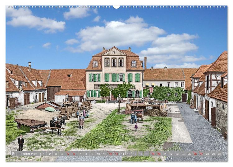 Produktbild: Leipzig zur Kaiserzeit in Farbe (hochwertiger Premium Wandkalender 2026 DIN A2 quer), Kunstdruck in Hochglanz