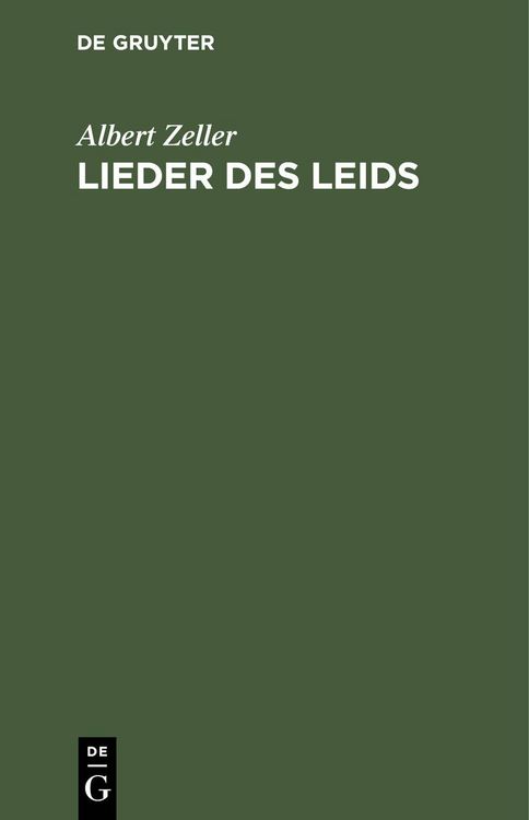 Produktbild: Lieder des Leids