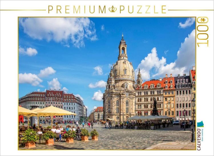 Produktbild: CALVENDO Puzzle Sachsen, Frauenkirche in Dresden | 1000 Teile Lege-Gr&ouml;&szlig;e 64x48cm Foto-Puzzle f&uuml;r gl&uuml;ckliche Stunden