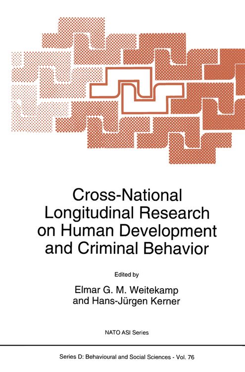 Produktbild: Cross-National Longitudinal Research on Human Development and Criminal Behavior