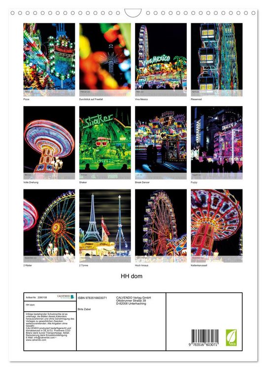Produktbild: HH dom (Wandkalender 2026 DIN A3 hoch), CALVENDO Monatskalender