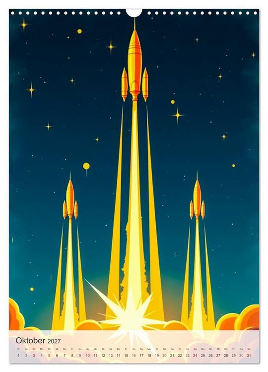 Produktbild: Die Goldene &Auml;ra der Raumfahrt (Wandkalender 2027 DIN A3 hoch), CALVENDO Monatskalender