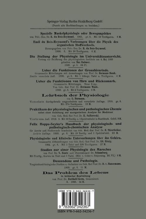 Produktbild: Physiologie des Menschen und der S&auml;ugethiere