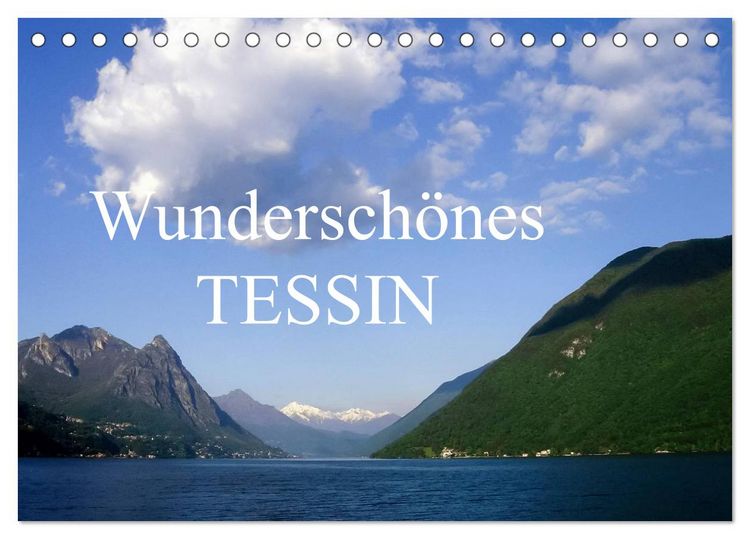 Produktbild: Wundersch&ouml;nes Tessin (Tischkalender 2026 DIN A5 quer), CALVENDO Monatskalender