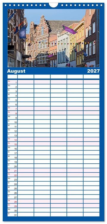 Produktbild: Familienplaner 2027 - Venlo mit 5 Spalten (Wandkalender, 21 x 45 cm) CALVENDO