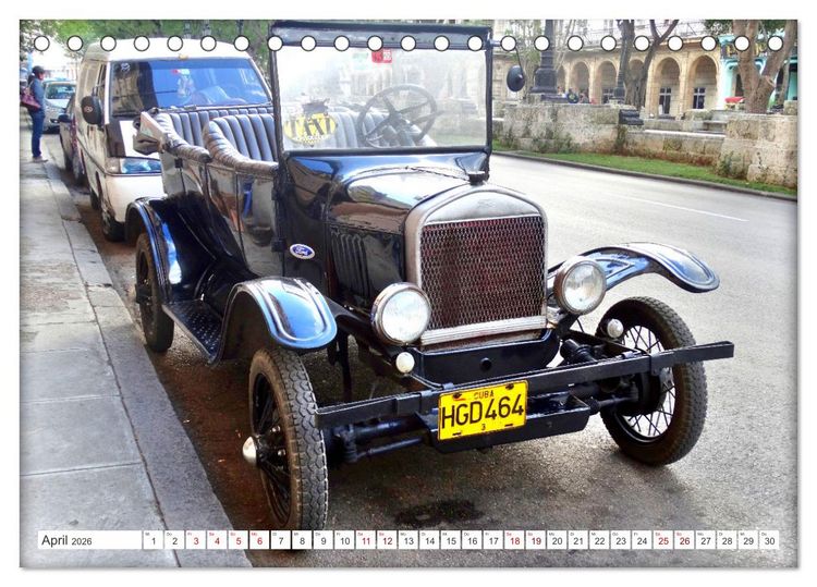 Produktbild: Tin Lizzie - Ford Modell T in Kuba (Tischkalender 2026 DIN A5 quer), CALVENDO Monatskalender